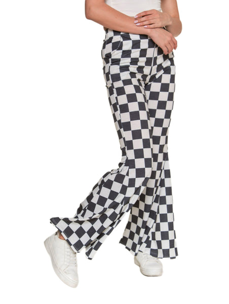 Black and White Checkered Pants