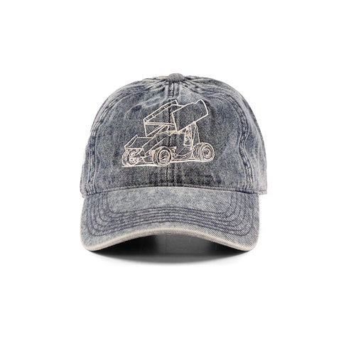 Denim Sprint Car Dad Hat
