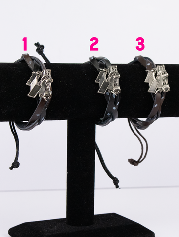 Dotted Lane Wrap Bracelet