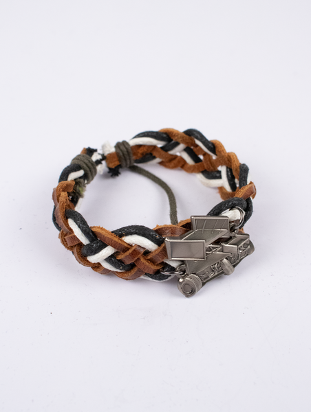 Sprint Leather and Cord Braided Bracelet