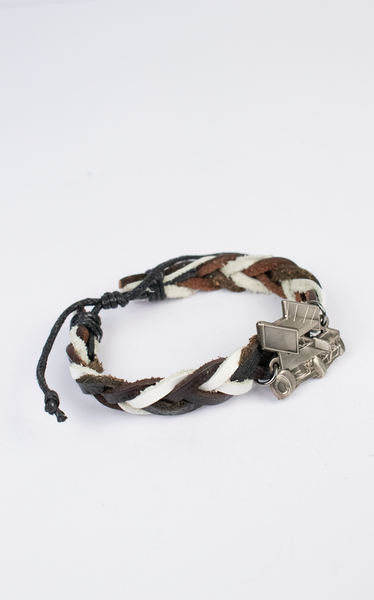 Sprint Leather and Cord Braided Bracelet
