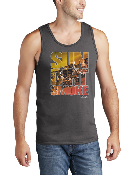 Sun Dirt Smoke Core Tank top