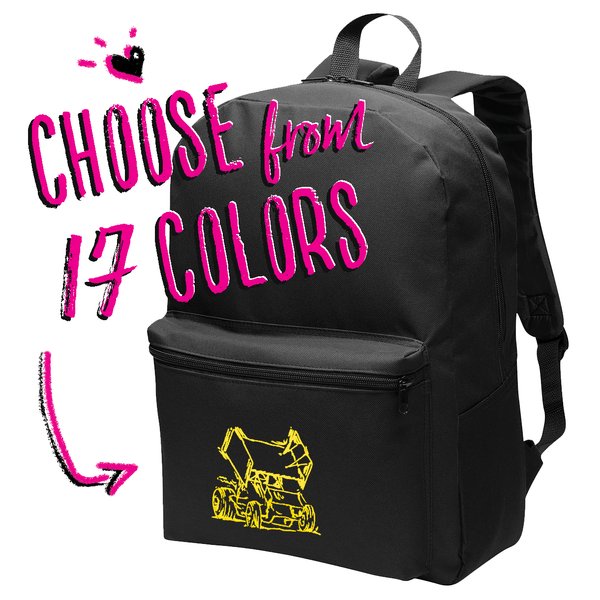 Ragged Car Embroidered Backpacks Series #2