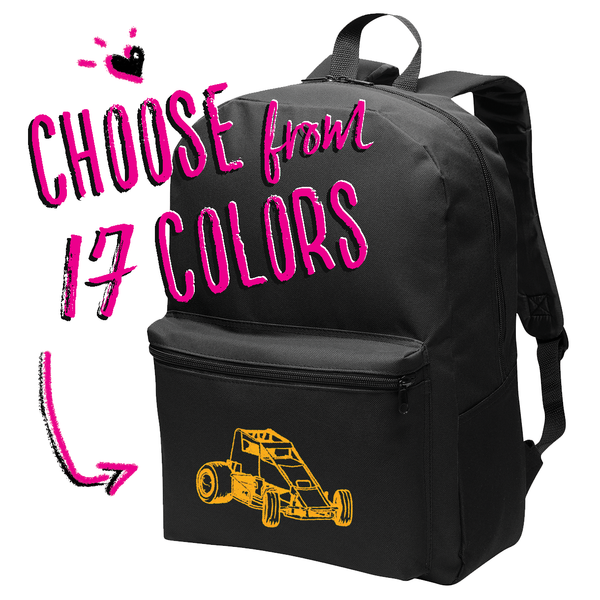 Car Only Embroidered Backpacks