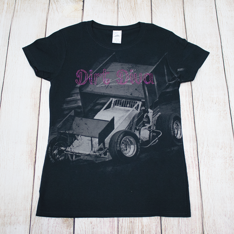 Dirt Diva Sprint Rhinestone Tees