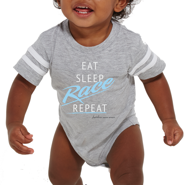 Eat, Sleep, Race, Repeat Infant Onesies and Ts