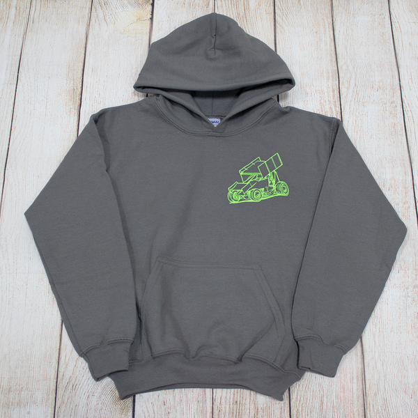 Embroidered Youth Sprint Car Hoody
