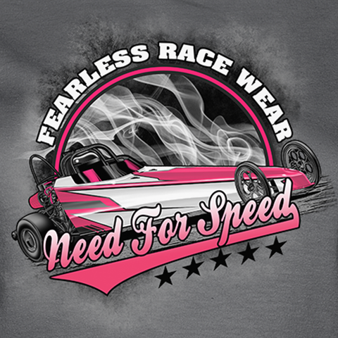 Fearless Race Wear Dragster T's- Pink Print