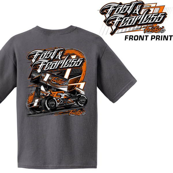 Fast & Fearless Sprint Youth - Orange Print