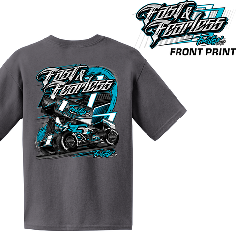 Fast & Fearless Sprint Youth - Teal Print