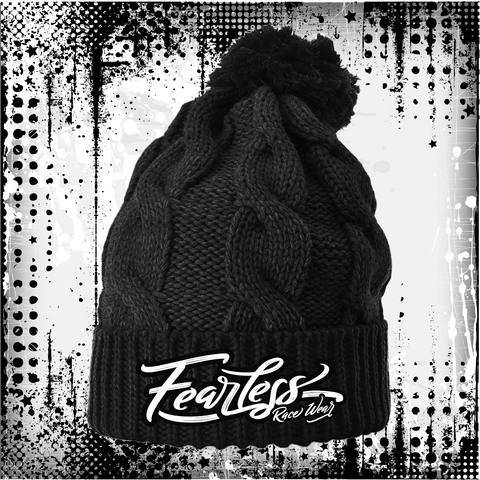 Fearless Race Wear Cable Knit Beanie