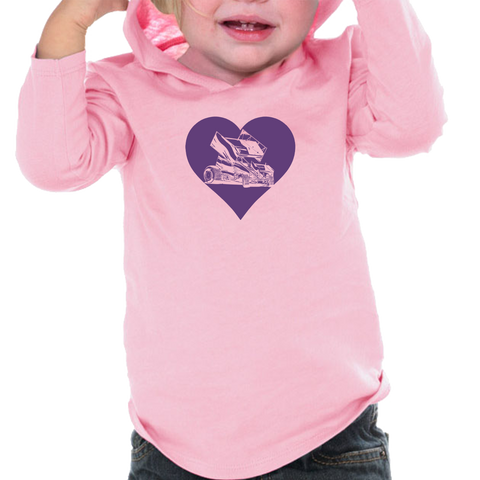 I Love Sprint Car Toddler's Dresses, Frilly T's & Hoodies