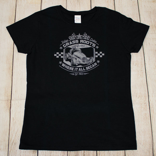 Grass Roots Vintage Sprint Car T's - Grey or Metallic Silver prints