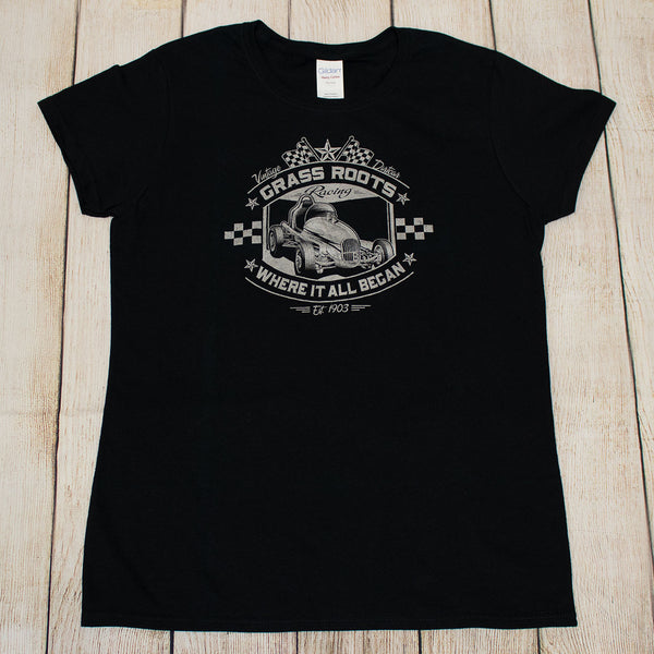 Grass Roots Vintage Sprint Car T's - Grey or Metallic Silver prints