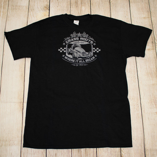 Grass Roots Vintage Sprint Car T's - Grey or Metallic Silver prints