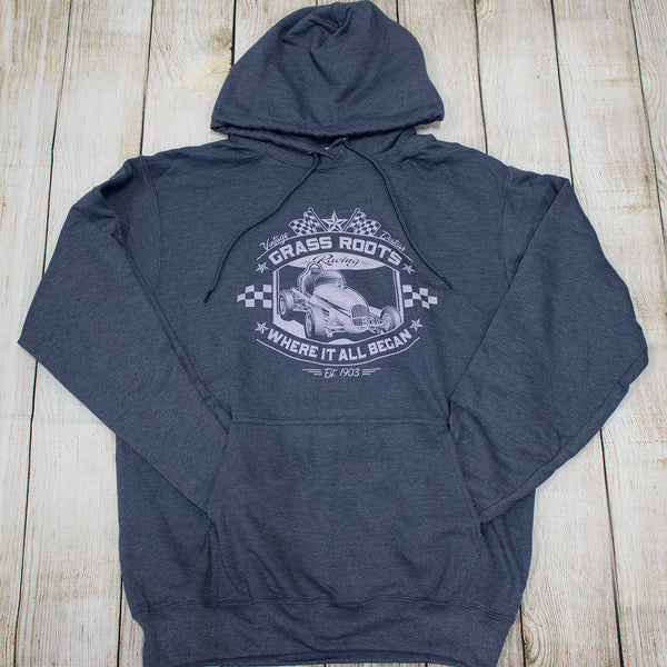 Grass Roots Vintage Sprint Car T's, Tanks & Hoodies - Lt Blue, Lt Purple or Navy prints