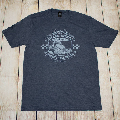 Grass Roots Vintage Sprint Car T's, Tanks & Hoodies - Lt Blue, Lt Purple or Navy prints