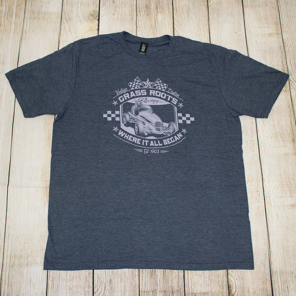 Grass Roots Vintage Sprint Car T's, Tanks & Hoodies - Lt Blue, Lt Purple or Navy prints