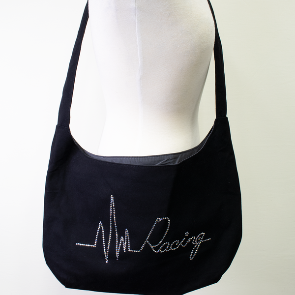 Heartbeat of Racing Rhinestone Sling Bags