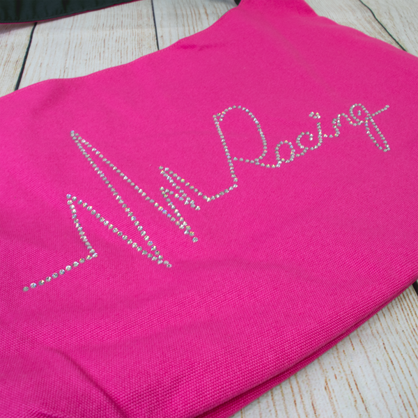 Heartbeat of Racing Rhinestone Sling Bags