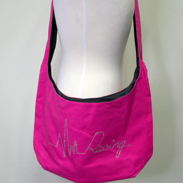 Heartbeat of Racing Rhinestone Sling Bags