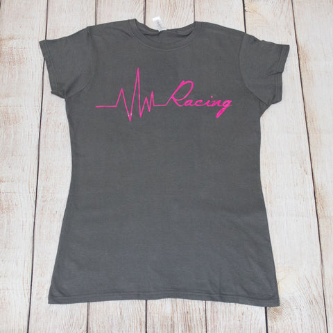 Heartbeat of Racing Glitter Hoodies, T's & Tanks