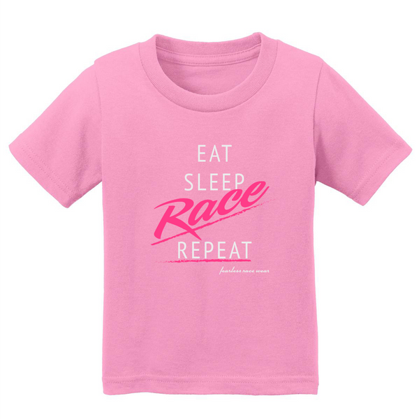 Eat, Sleep, Race, Repeat Infant Onesies and Ts
