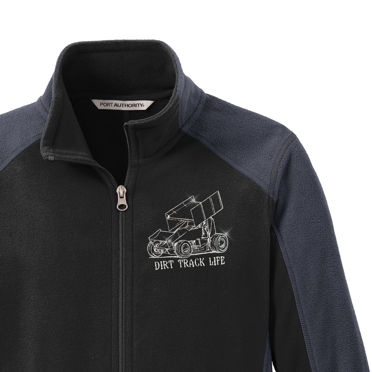 Fleece jacket metallic silver best sale