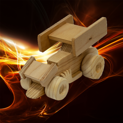 Wooden Toy Sprint Car