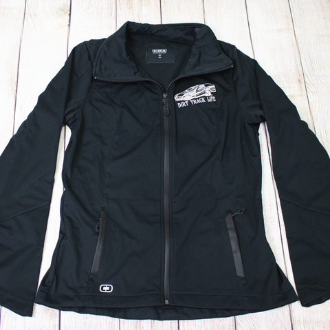 Dirt Track Life Embroidered Ladies Fleece & Soft Shell Jackets - MODIFIED CAR!