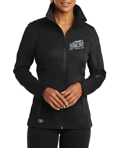 Dirt Track Life Embroidered Women's OGIO Soft Shell Jacket: XS - 4XL - Choose your Car!
