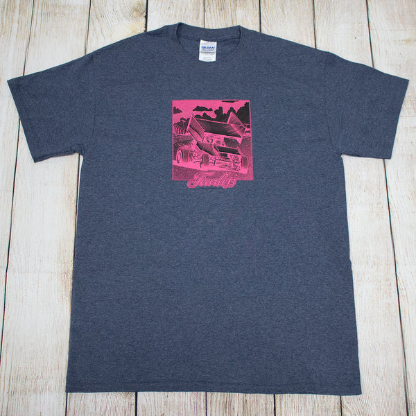 Monochrome Sprint Hoodys & Tee's - Pink Print