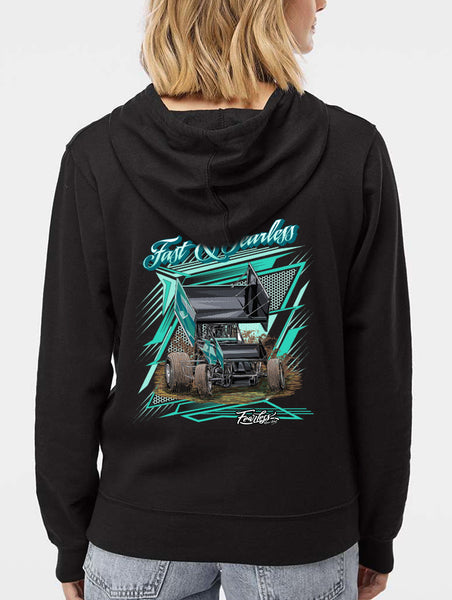 Fearless Teal Sprint Car Hoodie