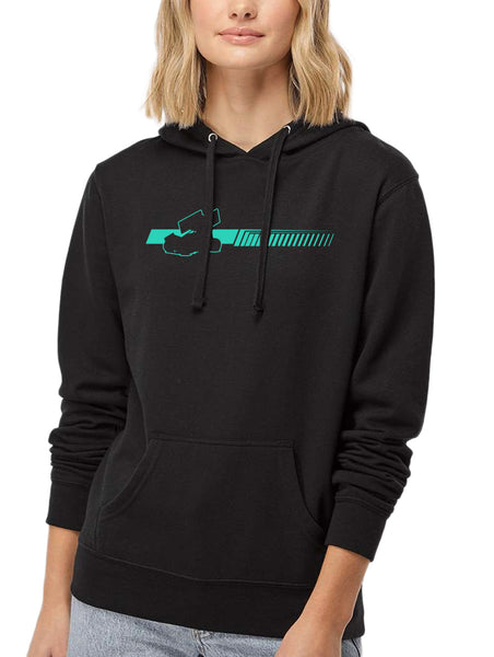 Fearless Teal Sprint Car Hoodie