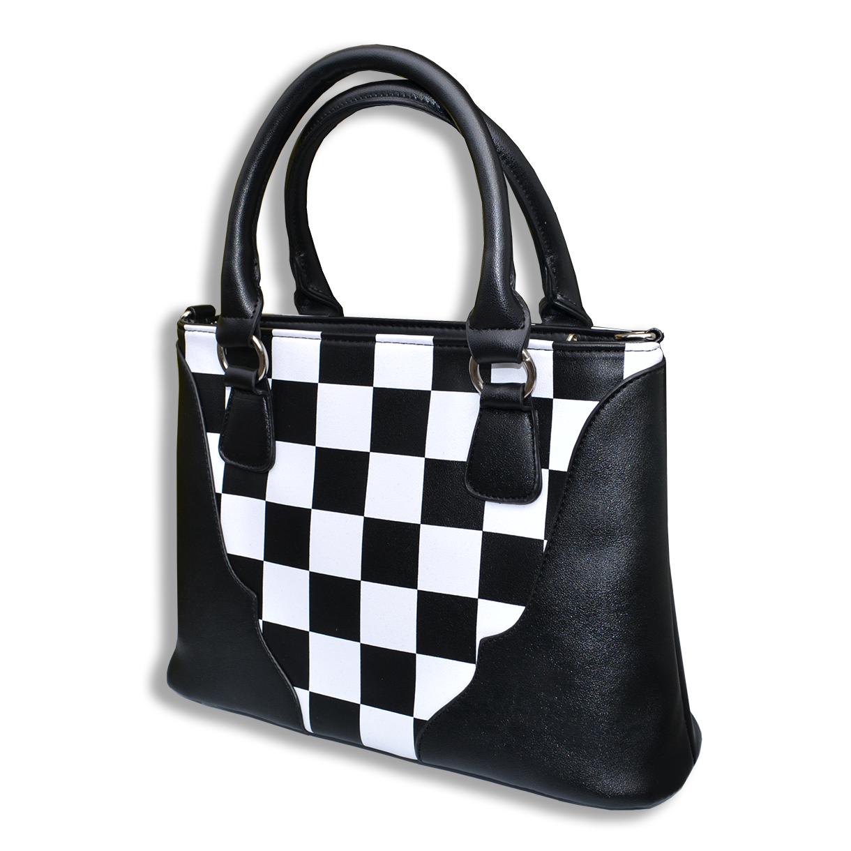Checkered purse sale