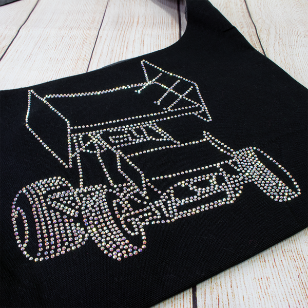 Sprint Car Rhinestone Sling Bags