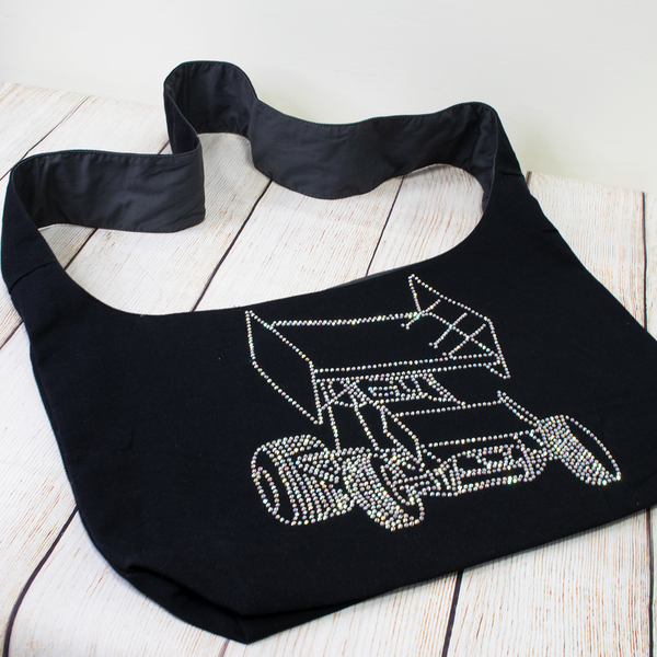 Sprint Car Rhinestone Sling Bags