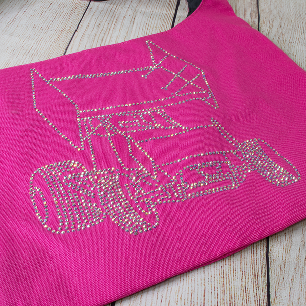 Sprint Car Rhinestone Sling Bags