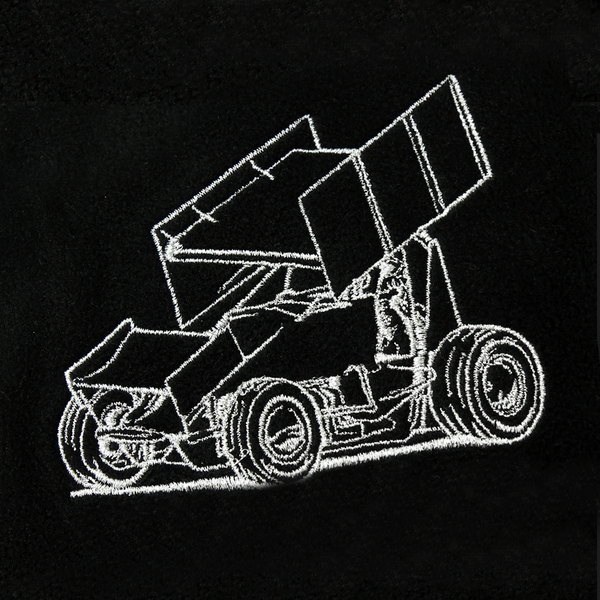 Dirt Track Life Embroidered Unisex Fleece Jacket: XS - 4XL - Choose your Car!