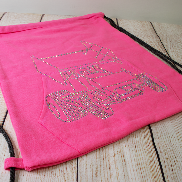 Sprint Car Rhinestone Cinch Sack
