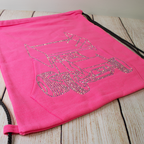 Sprint Car Rhinestone Cinch Sack