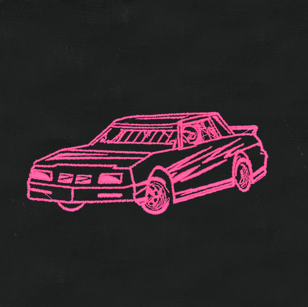 Dirt Track Life Embroidered Youth Fleece Jacket - Black or Pink - Choose your Car!