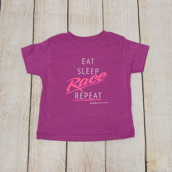 Eat, Sleep, Race, Repeat Toddler & Youth Tees