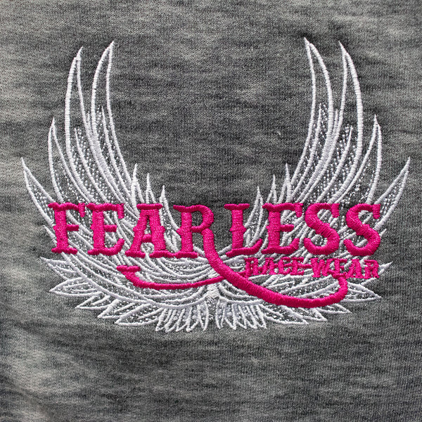 Rhinestone Sprint Car Zen Zip Ups with Embroidered Front fuschia