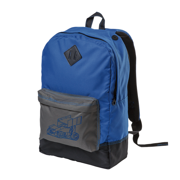Royal Blue Embroidered Backpack