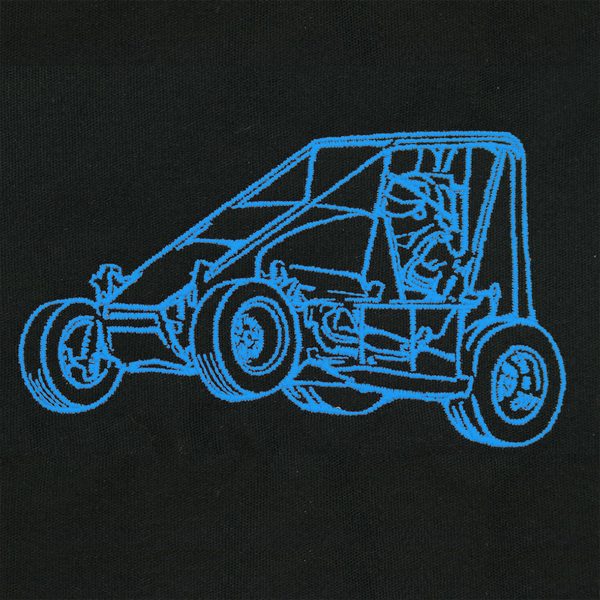 Dirt Track Life Embroidered Youth Fleece Jacket - Black or Pink - Choose your Car!