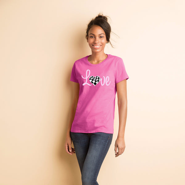 Love Checkered Heart