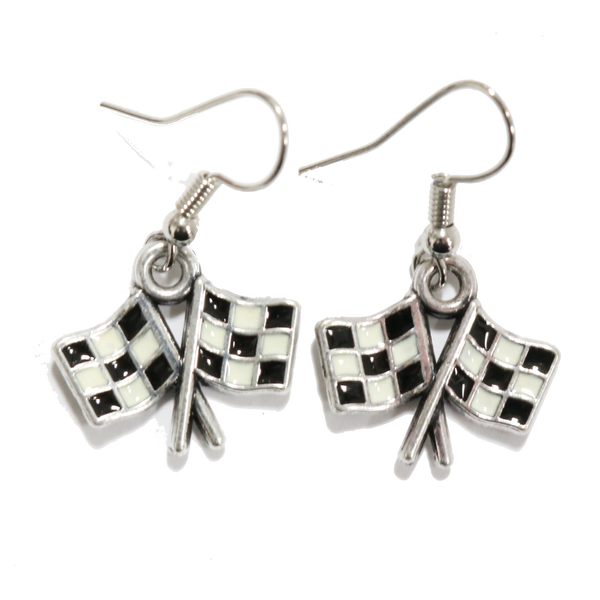 Checkered Flag Earrings
