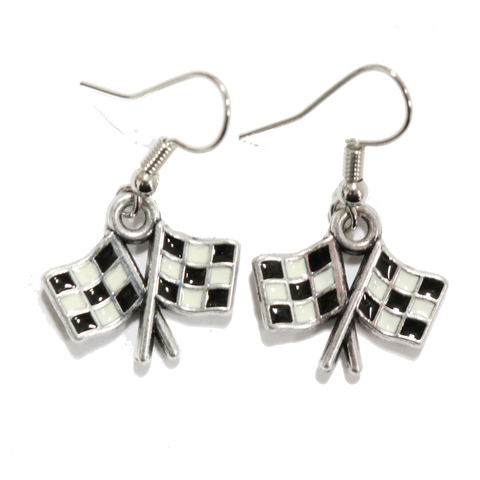 Checkered Flag Earrings