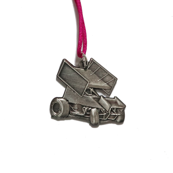 Sprint Car Charm Necklace on colored cord